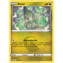 POKEMON ASTROS BRILLANTES CARTA AXEW COMUN