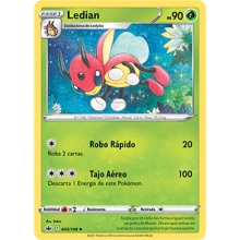 POKEMON REINADO ESCALOFRIANTE CARTA LEDIAN POCO COMUN