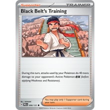 POKEMON PRISMATIC EVOLUTIONS CARTA BLACK BELTS TRAINING REVERSE