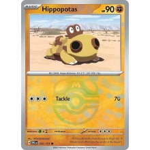POKEMON PRISMATIC EVOLUTIONS CARTA HIPPOPOTAS REVERSE