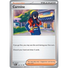 POKEMON PRISMATIC EVOLUTIONS CARTA CARMINE POCO COMUN