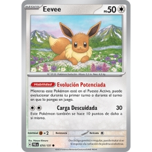 POKEMON PRISMATIC EVOLUTIONS CARTA EEVEE COMUN