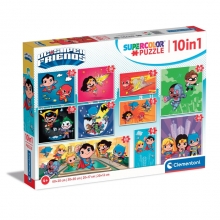 CLEMENTONI 20272 PUZZLE 1 X 60 + 2 X 48 + 4 X 30 + 3 X 18 PIEZAS DC COMICS
