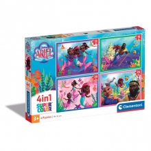 CLEMENTONI 21533 PUZZLE 1 X 12 + 1 X 16 + 1 X 20 + 1 X 24 PIEZAS ARIEL