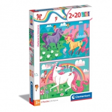 CLEMENTONI 24754 PUZZLE 2 X 20 PIEZAS I BELIEVE IN UNICORNS