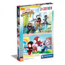 CLEMENTONI 24794 PUZZLE 2 X 20 PIEZAS SPIDEY AND HIS AMAZING FRIENDS