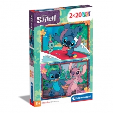 CLEMENTONI 24809 PUZZLE 2 X 20 PIEZAS STITCH