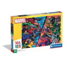 CLEMENTONI 25061 PUZZLE 104 PIEZAS MARVEL HEROES VS VILLAINS