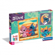 CLEMENTONI 25062 PUZZLE 3 X 48 PIEZAS DISNEY STITCH