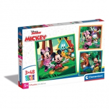 CLEMENTONI 25298 PUZZLE 3 X 48 PIEZAS MICKEY AND FRIENDS