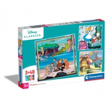 CLEMENTONI 25302 PUZZLE 3 X 48 PIEZAS DISNEY CLASSICS