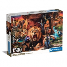CLEMENTONI 31722 PUZZLE 1500 PIEZAS ANIMALS