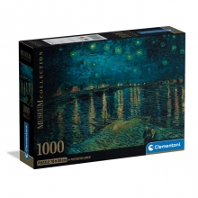 CLEMENTONI 37095 PUZZLE 1000 PIEZAS STARRY NIGHT OVER THE RHONE