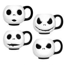 MONOGRAM 22606-A NIGHTMARE BEFORE CHRISTMAS JACK EMOJI CERAMIC MUG STYLE A 4.4 FL OZ