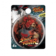 MONOGRAM 71074 STREET FIGHTERS AKUMA SINGLE BUTTON PIN