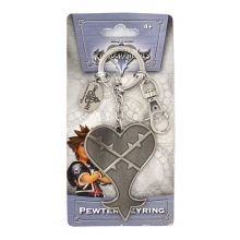 MONOGRAM 80113 KINGDOM HEARTS HEARTLESS LOGO PEWTER KEY RING