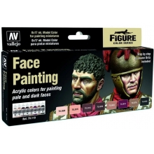 VALLEJO 70119 MODEL COLOR SET FACE PAINTING ( 8 )