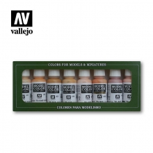 VALLEJO 70124 MODEL COLOR SET FACE & SKIN TONES ( 8 )