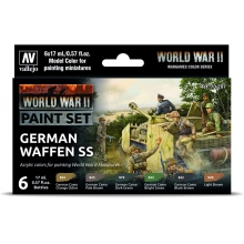 VALLEJO 70207 MODEL COLOR SET GERMAN WAFFEN SS ( 6 )