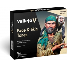 VALLEJO 70258 MODEL COLOR SET FACE & SKIN TONES
