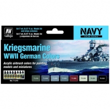 VALLEJO 71615 MODEL AIR SET KRIEGSMARINE WWII GERMAN COLORS