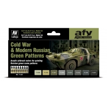 VALLEJO 71621 MODEL AIR SET COLD WAR & MODERN RUSSIAN GREEN PATTERNS