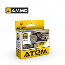 AMMO MIG JIMENEZ ATOM20725 ATOM SET COLORES DE CAUCHO Y NEUMATICOS
