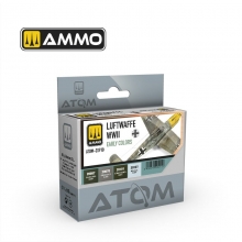 AMMO MIG JIMENEZ ATOM20910 ATOM COLORES DE LA LUFTWAFFE DE PRINCIPIOS DE LA SEGUNDA GUERRA MUNDIAL