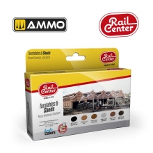 AMMO MIG JIMENEZ AMMOR1032 RAIL CENTER PLACAS GIRATORIAS Y COCHERAS
