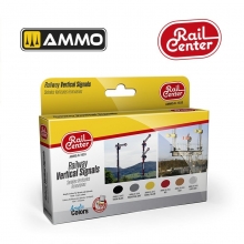 AMMO MIG JIMENEZ AMMOR1033 RAIL CENTER SEALES VERTICALES FERROVIARIAS