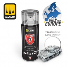 AMMO MIG JIMENEZ TTH121 TITANS HOBBY BARNIZ TRANSPARENTE SATINADO 400ML
