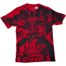 TODO POLERA ONE PIECE LUFFY VS KAIDO ROJA TALLA M