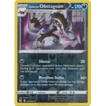 POKEMON FUSION STRIKE CARTA GALARIAN OBSTAGOON REVERSE