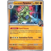 POKEMON DESTINED RIVALS CARTA TEAM ROCKETS TYRANITAR HOLO