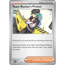 POKEMON DESTINED RIVALS CARTA TEAM ROCKETS PROTON POCO COMUN