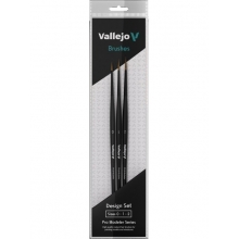 VALLEJO B01991 PRO MODELER DESIGN SET PINCEL DE PELO NATURAL
