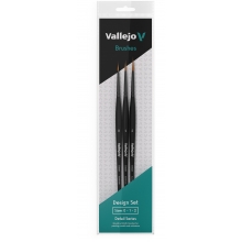 VALLEJO B02991 DETAIL DESIGN SET PINCEL SINTETICO