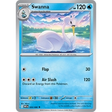 POKEMON WHITE FLARE CARTA SWANNA POCO COMUN