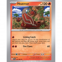 POKEMON WHITE FLARE CARTA HEATMOR POCO COMUN