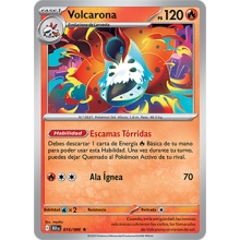 POKEMON FULGOR NEGRO CARTA VOLCARONA HOLO