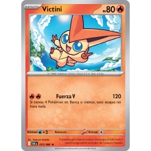 POKEMON FULGOR NEGRO CARTA VICTINI HOLO