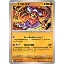 POKEMON FULGOR NEGRO CARTA LANDORUS HOLO