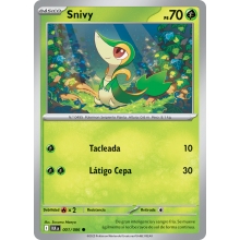 POKEMON FULGOR NEGRO CARTA SNIVY REVERSE