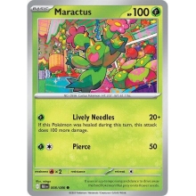 POKEMON FULGOR NEGRO CARTA MARACTUS REVERSE
