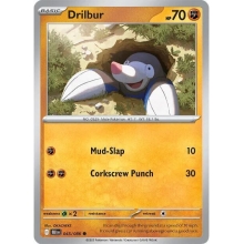 POKEMON FULGOR NEGRO CARTA DRILBUR REVERSE