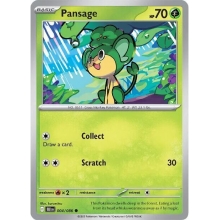 POKEMON FULGOR NEGRO CARTA PANSAGE REVERSE