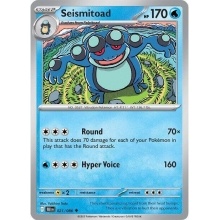 POKEMON FULGOR NEGRO CARTA SEISMITOAD REVERSE