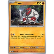 POKEMON FULGOR NEGRO CARTA THROH POCO COMUN