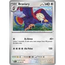 POKEMON FULGOR NEGRO CARTA BRAVIARY POCO COMUN