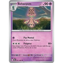 POKEMON FULGOR NEGRO CARTA BEHEEYEM POCO COMUN